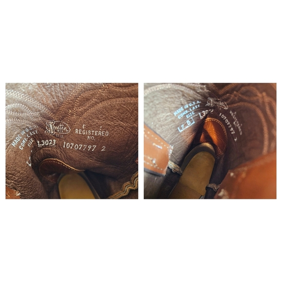 Justin Boots Womens  7 Brown Stinson 10" Smooth Ostrich Roper Western Cowboy - Picture 12 of 16